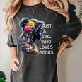 Just a Girl Who Loves Books Women's Comfort Colors T-Shirt Pepper Just a Girl Who Loves Books Women's Comfort Colors T-Shirt Pepper