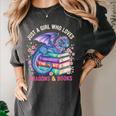 Just a Girl Who Loves Dragons And Books Dragon Reading Women's Comfort Colors T-Shirt Pepper Just a Girl Who Loves Dragons And Books Dragon Reading Women's Comfort Colors T-Shirt Pepper
