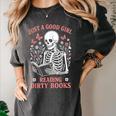 Just A Good Girl Reading Dirty Books Dark Romance Women's Comfort Colors T-Shirt Pepper Just A Good Girl Reading Dirty Books Dark Romance Women's Comfort Colors T-Shirt Pepper