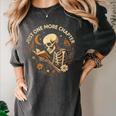 Just One More Chapter Book Lover Bookish Reading Skeleton Women's Comfort Colors T-Shirt Pepper