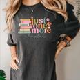 Just One More Chapter Book Lovers Reading Teacher Women's Comfort Colors T-Shirt Pepper Just One More Chapter Book Lovers Reading Teacher Women's Comfort Colors T-Shirt Pepper