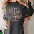 Just One More Chapter Bookish Book Reading Teal Beige Women's Comfort Colors T-Shirt Pepper Just One More Chapter Bookish Book Reading Teal Beige Women's Comfort Colors T-Shirt Pepper