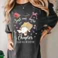 Just One More Chapter I Read Past My Bedtime Cat Book Lover Women's Comfort Colors T-Shirt Pepper Just One More Chapter I Read Past My Bedtime Cat Book Lover Women's Comfort Colors T-Shirt Pepper