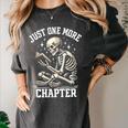 Just One More Chapter Reading Skeleton Book Lover Premium Tri-Blend Women's Comfort Colors T-Shirt Pepper Just One More Chapter Reading Skeleton Book Lover Premium Tri-Blend Women's Comfort Colors T-Shirt Pepper