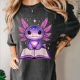 Kawaii Axolotl Cute Axolotls Reading Book Women's Comfort Colors T-Shirt Pepper Kawaii Axolotl Cute Axolotls Reading Book Women's Comfort Colors T-Shirt Pepper