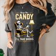 Keep The Candy I'Ll Take Books Halloween Women's Comfort Colors T-Shirt Pepper