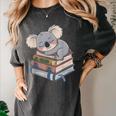 Koala Reading Book Pajama Sleep Women's Comfort Colors T-Shirt Pepper