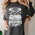 Library Where The Adventures Begin Librarian Book Readers Women's Comfort Colors T-Shirt Pepper Library Where The Adventures Begin Librarian Book Readers Women's Comfort Colors T-Shirt Pepper