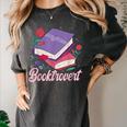 Literary Reading Book Introvert Booktrovert Reading Women's Comfort Colors T-Shirt Pepper