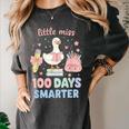 Little Miss 100 Days Smarter Cute Goose Reading Books Girls Women's Comfort Colors T-Shirt Pepper Little Miss 100 Days Smarter Cute Goose Reading Books Girls Women's Comfort Colors T-Shirt Pepper