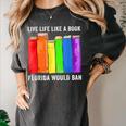 Live Life Like A Book Florida Would Ban LGBT Month Women's Comfort Colors T-Shirt Pepper Live Life Like A Book Florida Would Ban LGBT Month Women's Comfort Colors T-Shirt Pepper