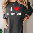 I Love Literature Heart Books Writing Reading Read Write Women's Comfort Colors T-Shirt Pepper I Love Literature Heart Books Writing Reading Read Write Women's Comfort Colors T-Shirt Pepper