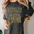 Loyal To The Shelf Knight Panther Book Lover Women's Comfort Colors T-Shirt Pepper Loyal To The Shelf Knight Panther Book Lover Women's Comfort Colors T-Shirt Pepper