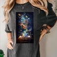 Magical Book Floral Coffee Books Nature Fantasy Women's Comfort Colors T-Shirt Pepper Magical Book Floral Coffee Books Nature Fantasy Women's Comfort Colors T-Shirt Pepper