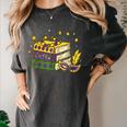 Mardi Gras Book Lover Reading Reader Men Women Kids Women's Comfort Colors T-Shirt Pepper