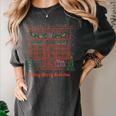 A Very Merry Bookmas Cozy Christmas Bookstore Holiday Cute Women's Comfort Colors T-Shirt Pepper