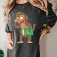 Monkey With a Book Women's Comfort Colors T-Shirt Pepper
