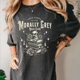 Morally Grey Book Club Reading Shirt Bookish Bookworm Women's Comfort Colors T-Shirt Pepper