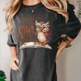If You Need Me Owl Be Reading Book Lover Students Women's Comfort Colors T-Shirt Pepper