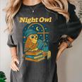 Night Owl Cozy Reading Tea Coffee Lover Bookworm Cute Women's Comfort Colors T-Shirt Pepper