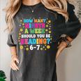 How Many Nights A Week Should You Be Reading 6-7 Book Lovers Women's Comfort Colors T-Shirt Pepper