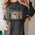I Have No Shelf Control Book Lover Pun Reader Humor Women's Comfort Colors T-Shirt Pepper
