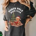 North Pole Book Club Gingerbread Christmas Reading Women's Comfort Colors T-Shirt Pepper North Pole Book Club Gingerbread Christmas Reading Women's Comfort Colors T-Shirt Pepper