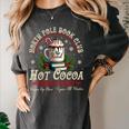 North Pole Book Club Hot Cocoa Librarians Bookish Christmas Women's Comfort Colors T-Shirt Pepper North Pole Book Club Hot Cocoa Librarians Bookish Christmas Women's Comfort Colors T-Shirt Pepper