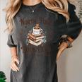 North Pole Book Club Hot Cocoa Served Daily Librarian Xmas Women's Comfort Colors T-Shirt Pepper