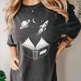 Novelty Universe Books Galaxy Adventure Drawing Women Men Women's Comfort Colors T-Shirt Pepper