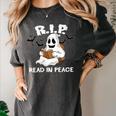 October Reading And Library Awareness Books And Boos Women's Comfort Colors T-Shirt Pepper