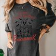 Oops I Got Another Book Boo Ghost Read Book Women's Comfort Colors T-Shirt Pepper