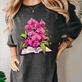 Orchids Flowers Book Floral Women's Comfort Colors T-Shirt Pepper Orchids Flowers Book Floral Women's Comfort Colors T-Shirt Pepper