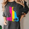 Pansexual Pride Celestial Cat Sitting Book LGBTQ Pan Colors Men Women Women's Comfort Colors T-Shirt Pepper Pansexual Pride Celestial Cat Sitting Book LGBTQ Pan Colors Men Women Women's Comfort Colors T-Shirt Pepper