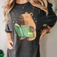 Pet Capybara Is Reading Library Capy Word Book Day Teacher Men Women Kids Women's Comfort Colors T-Shirt Pepper Pet Capybara Is Reading Library Capy Word Book Day Teacher Men Women Kids Women's Comfort Colors T-Shirt Pepper