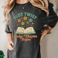 Pregnancy Announcement Book Lover Reveal Pregnant Women's Comfort Colors T-Shirt Pepper