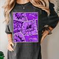 Purple Comic Book Purple Color Graphic Women's Comfort Colors T-Shirt Pepper