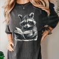 Raccoon With Book Cute Raccoons Reading Books Women's Comfort Colors T-Shirt Pepper Raccoon With Book Cute Raccoons Reading Books Women's Comfort Colors T-Shirt Pepper