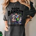 Racoon-Bookworm-Book Bandit-Fueled By Fiction Women's Comfort Colors T-Shirt Pepper Racoon-Bookworm-Book Bandit-Fueled By Fiction Women's Comfort Colors T-Shirt Pepper