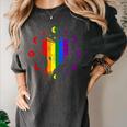 Rainbow Book With Stars And Moon Phases Gay Pride LGBT Women's Comfort Colors T-Shirt Pepper Rainbow Book With Stars And Moon Phases Gay Pride LGBT Women's Comfort Colors T-Shirt Pepper