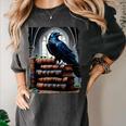 Raven On A Stack Of Books Wisdom Of Odin Women's Comfort Colors T-Shirt Pepper Raven On A Stack Of Books Wisdom Of Odin Women's Comfort Colors T-Shirt Pepper