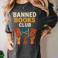 Read Banned Books Club Freely Anti-Censorship Librarian Women's Comfort Colors T-Shirt Pepper