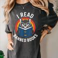 I Read Banned Books For Men Women Cat Banned Books Women's Comfort Colors T-Shirt Pepper I Read Banned Books For Men Women Cat Banned Books Women's Comfort Colors T-Shirt Pepper