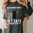 Read Banned Books Pet Cats Fight Evil Read Banned Books Women's Comfort Colors T-Shirt Pepper Read Banned Books Pet Cats Fight Evil Read Banned Books Women's Comfort Colors T-Shirt Pepper