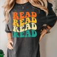 Read Read Read Read Book Lover Reading Bookworm Reader Women's Comfort Colors T-Shirt Pepper