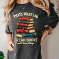 I Read Books Bookworm Halloween Women's Comfort Colors T-Shirt Pepper