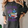 Read More Books Floral Book Reader Art Reading Lover Quote Women's Comfort Colors T-Shirt Pepper