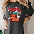 Read Books Lift Weights Fight Fascists Reading No Kings Women's Comfort Colors T-Shirt Pepper