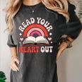 Read Your Heart Out Book Lovers Emotional Fall Vibes Women's Comfort Colors T-Shirt Pepper