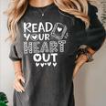 Read Your Heart Out Cute For Teacher Women Love Reading Book Women's Comfort Colors T-Shirt Pepper